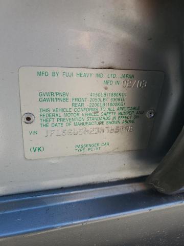 2003 Subaru Forester 2.5Xs VIN: JF1SG65623H765498 Lot: 60167434