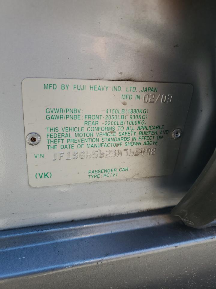 JF1SG65623H765498 2003 Subaru Forester 2.5Xs