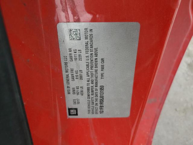 2018 Chevrolet Camaro Lt VIN: 1G1FB1RS8J0131959 Lot: 57145754