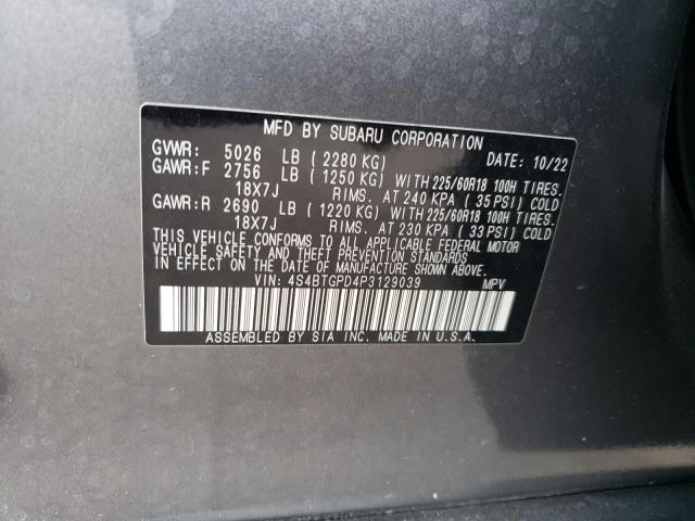 2023 SUBARU OUTBACK TO - 4S4BTGPD4P3129039
