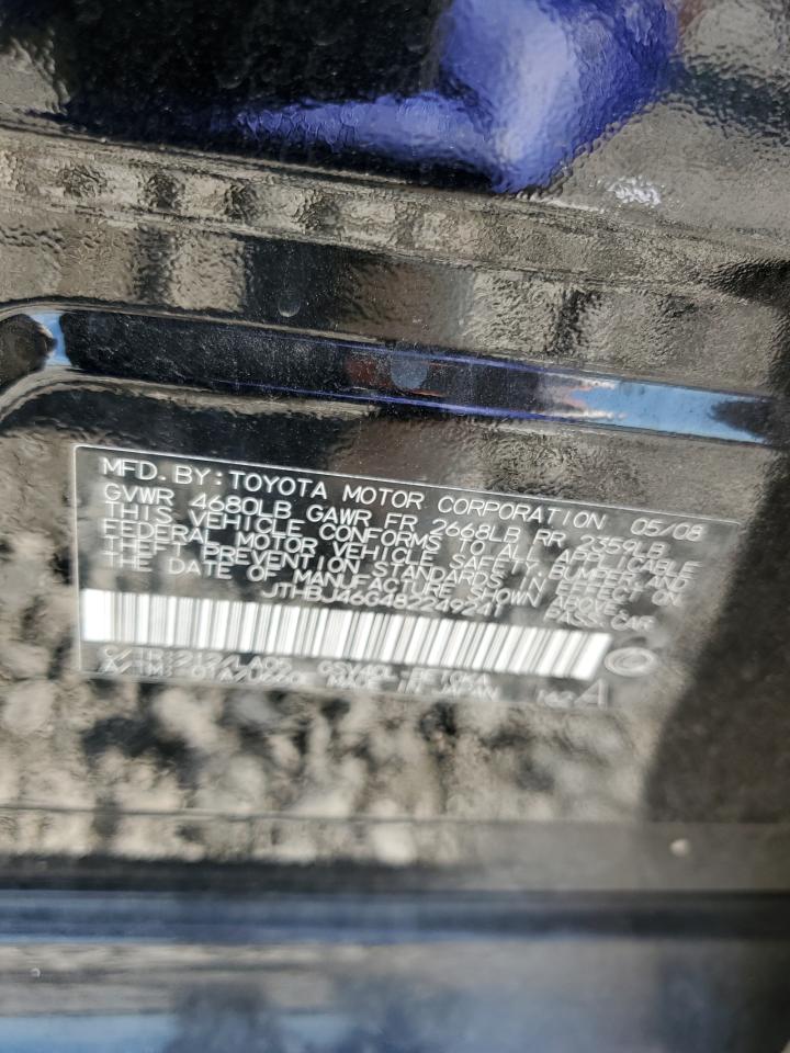 JTHBJ46G482249241 2008 Lexus Es 350