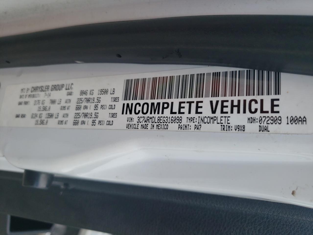 3C7WRMDL8EG316098 2014 Ram 5500