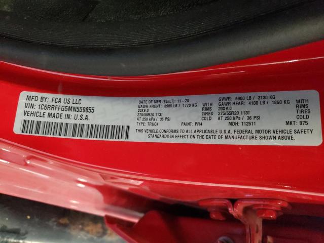 2021 RAM 1500 BIG H - 1C6RRFFG5MN559855