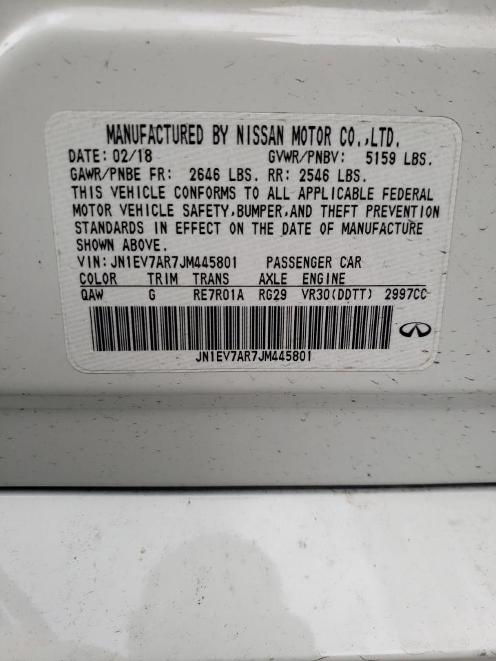 JN1EV7AR7JM445801 2018 Infiniti Q50 Luxe