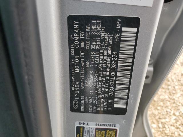 2019 Hyundai Tucson Limited VIN: KM8J33ALXKU985274 Lot: 57911414