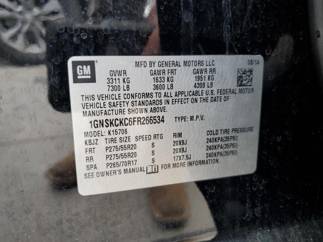 2015 Chevrolet Tahoe K1500 Ltz VIN: 1GNSKCKC6FR266534 Lot: 56683744