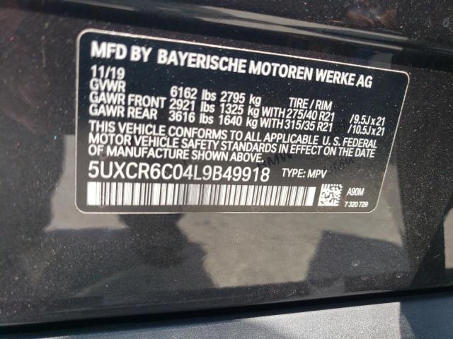 VIN 5UXCR6C04L9B49918 2020 BMW X5, Xdrive40I no.13