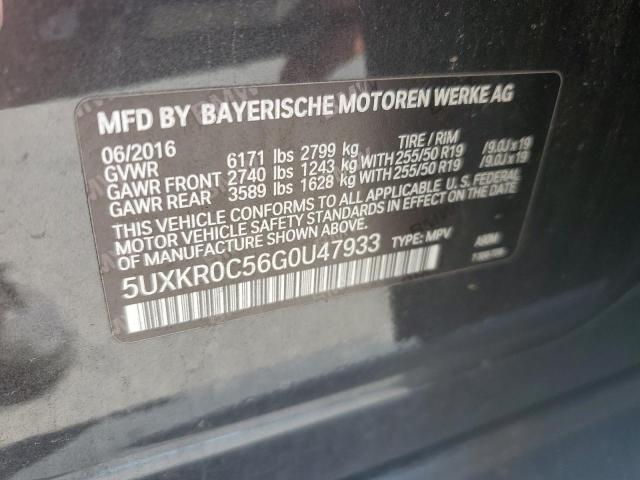 VIN 5UXKR0C56G0U47933 2016 BMW X5, Xdrive35I no.13