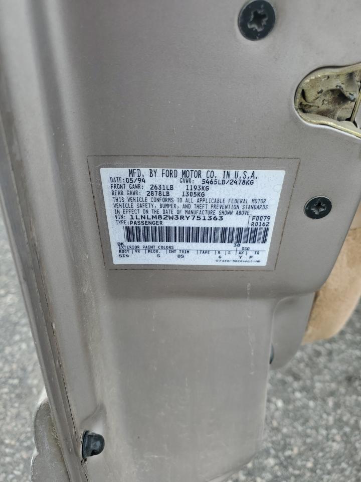 1LNLM82W3RY751363 1994 Lincoln Town Car Signature