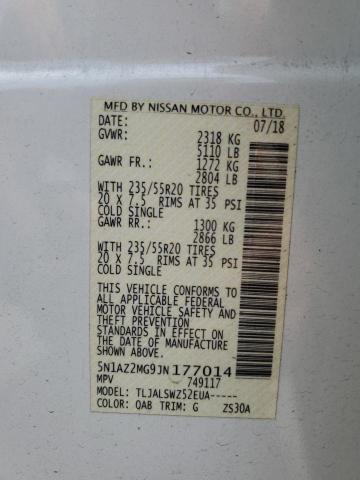 2018 Nissan Murano S VIN: 5N1AZ2MG9JN177014 Lot: 57486834