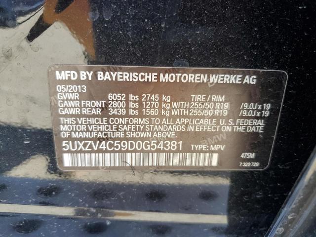 VIN 5UXZV4C59D0G54381 2013 BMW X5, Xdrive35I no.13