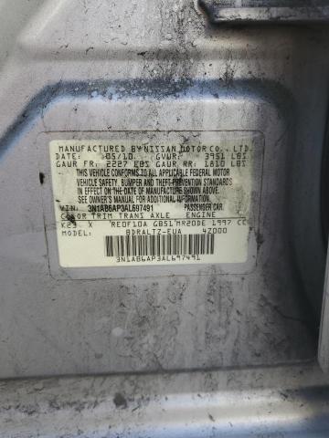 2010 Nissan Sentra 2.0 VIN: 3N1AB6AP3AL697491 Lot: 58629664