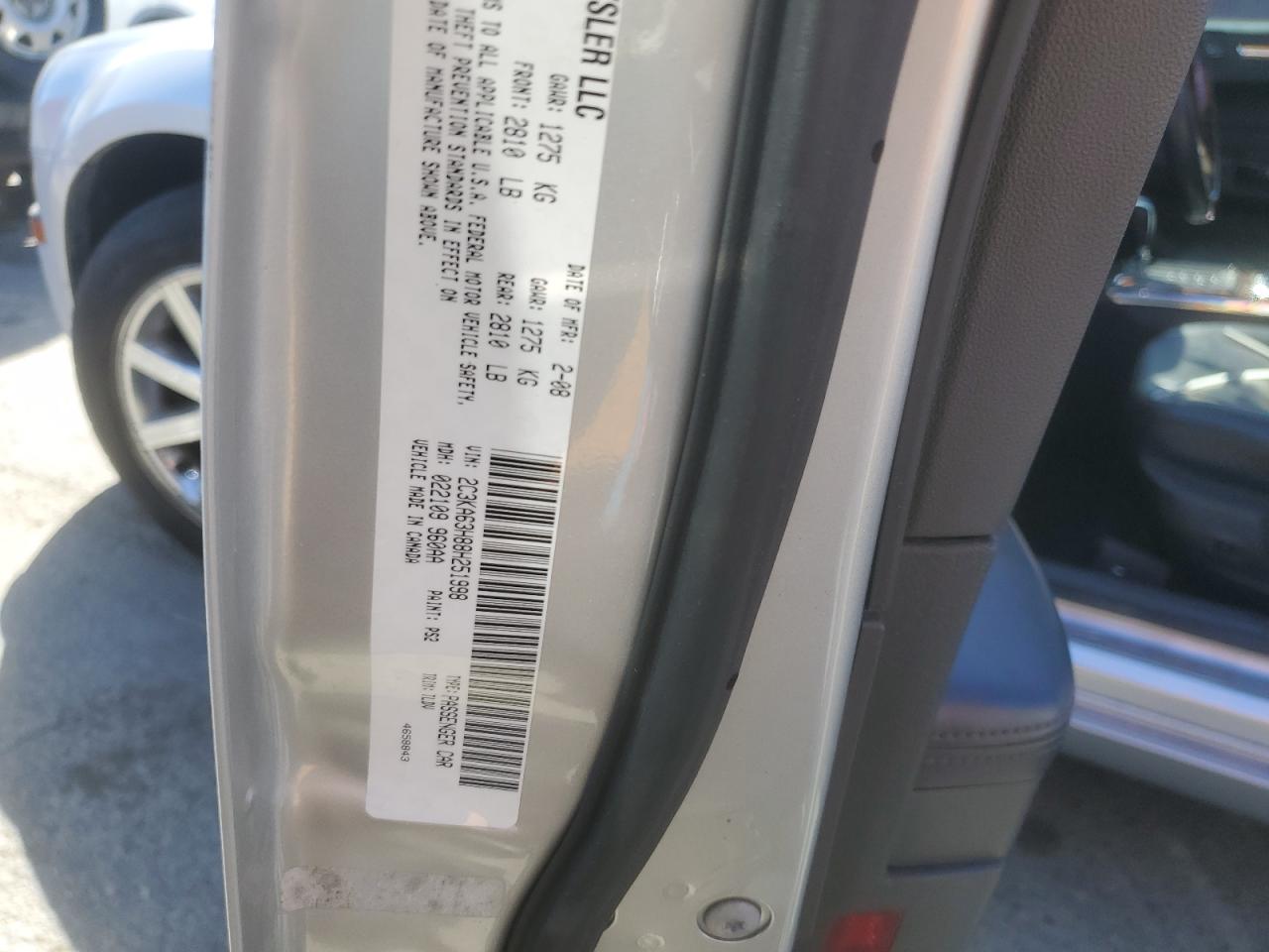 2C3KA63H88H251998 2008 Chrysler 300C