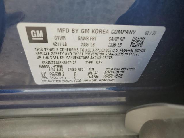 2022 Buick Encore Gx Preferred VIN: KL4MMBS28NB107125 Lot: 59476454