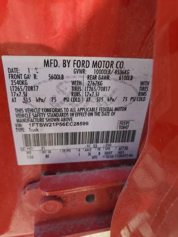 2006 Ford F250 Super Duty VIN: 1FTSW21P56EC28599 Lot: 58391004