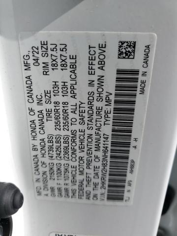 2022 Honda Cr-V Exl VIN: 2HKRW2H83NH641147 Lot: 59763764