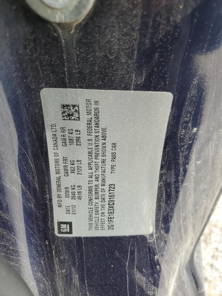 2G1FE1E3XC9161723 2012 Chevrolet Camaro Ls