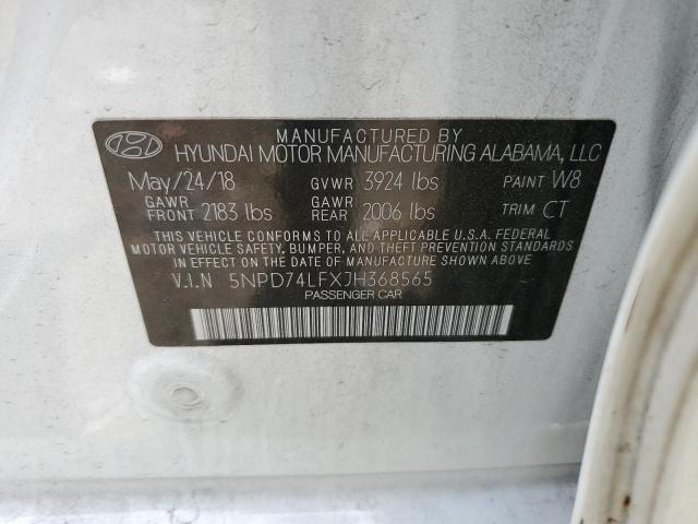 2018 HYUNDAI ELANTRA SE - 5NPD74LFXJH368565