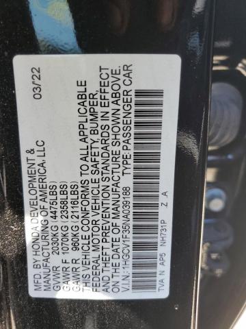 2022 Honda Accord Sport VIN: 1HGCV1F35NA039188 Lot: 58139774
