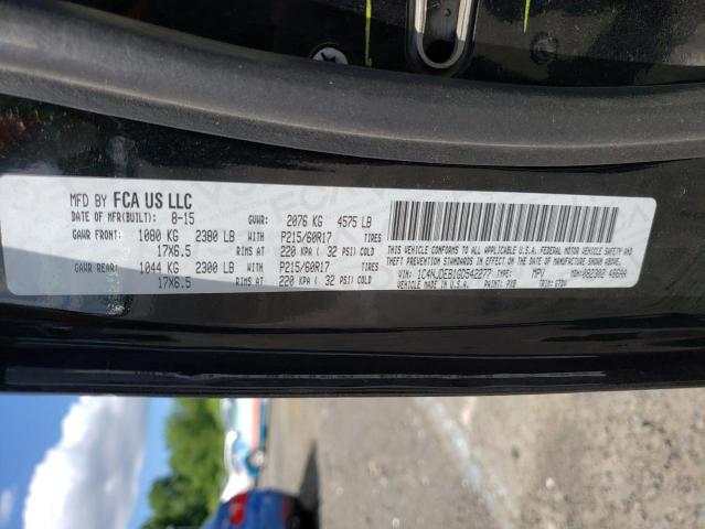 2016 Jeep Compass Latitude VIN: 1C4NJDEB1GD542277 Lot: 59941604