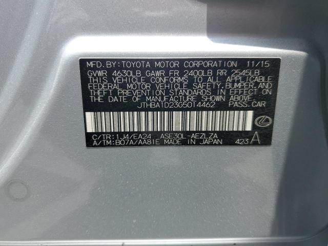 2016 Lexus Is 200T VIN: JTHBA1D23G5014462 Lot: 59787244