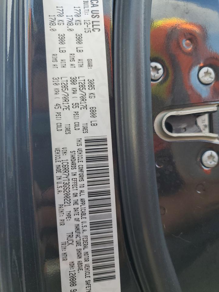 1C6RR7YT3GS200221 2016 Ram 1500 Rebel