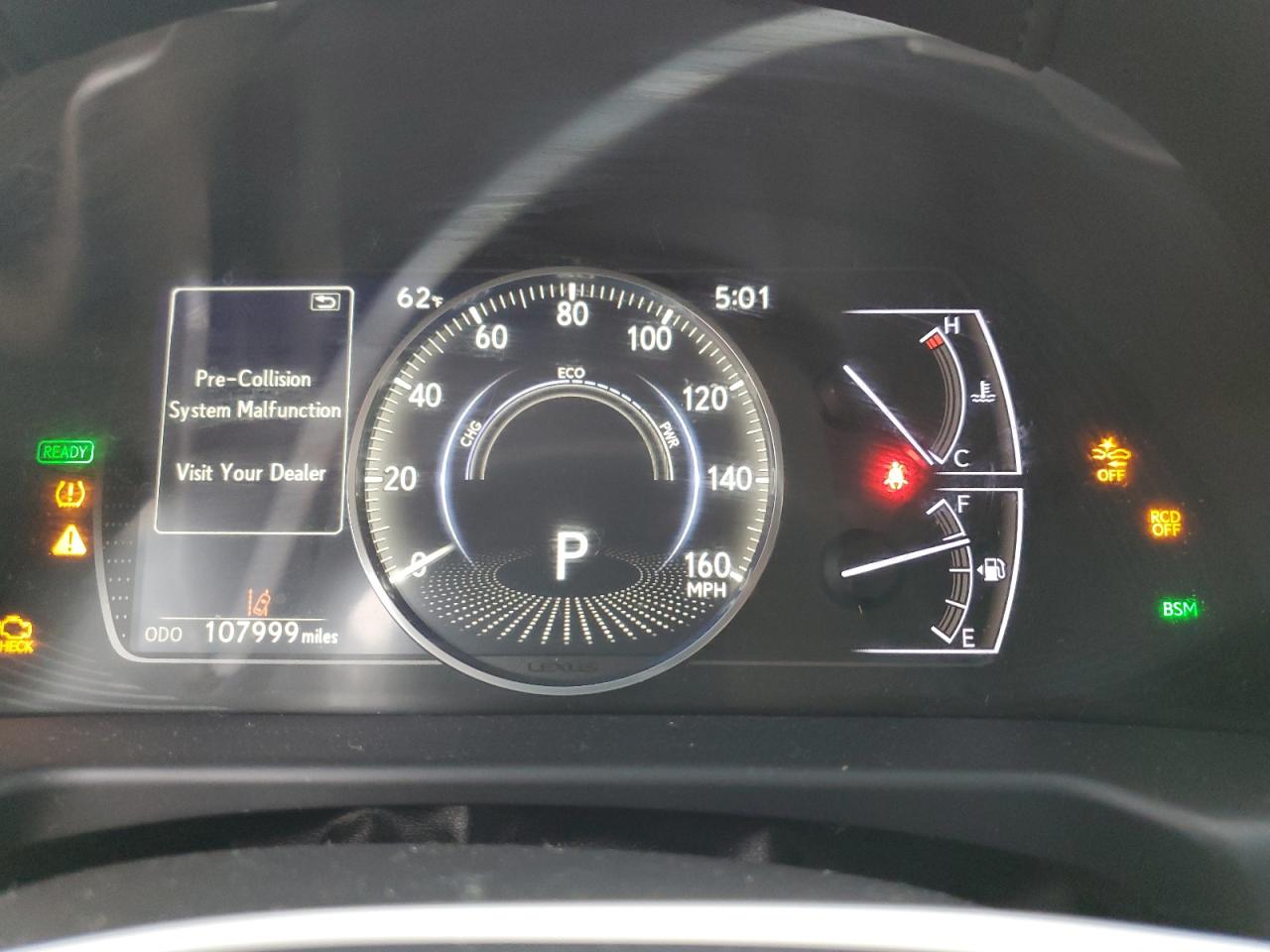 JTHB21B17K2014756 2019 Lexus Es 300H