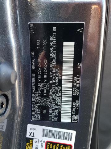 5TDFZRBH0LS007880 2020 TOYOTA HIGHLANDER - Image 13