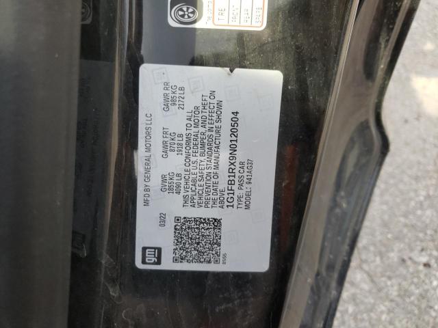 2022 CHEVROLET CAMARO LS - 1G1FB1RX9N0120504