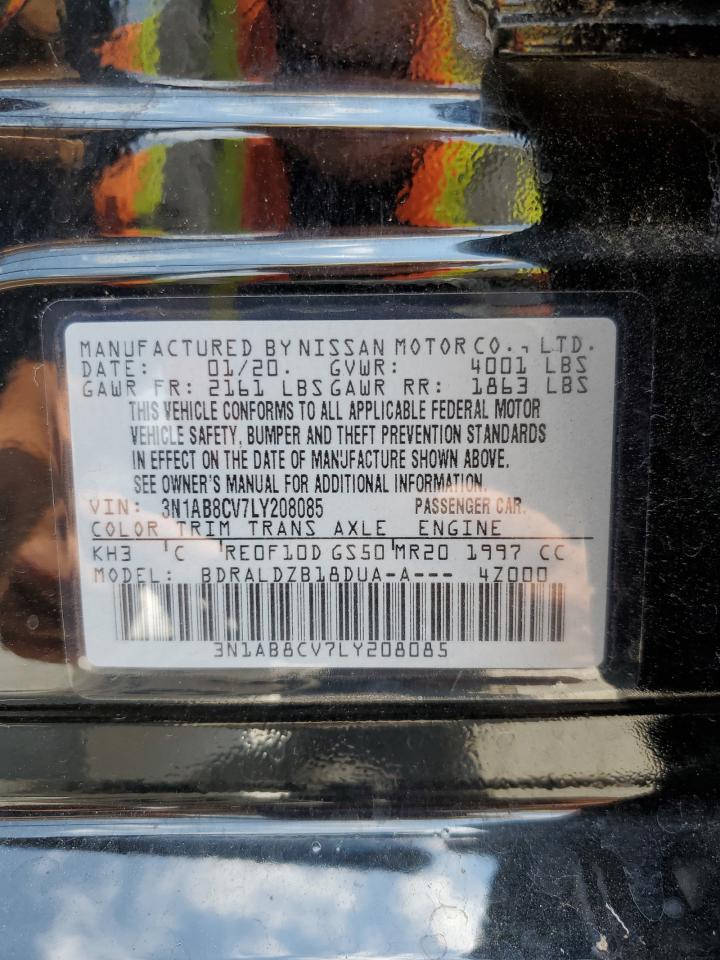 3N1AB8CV7LY208085 2020 Nissan Sentra Sv