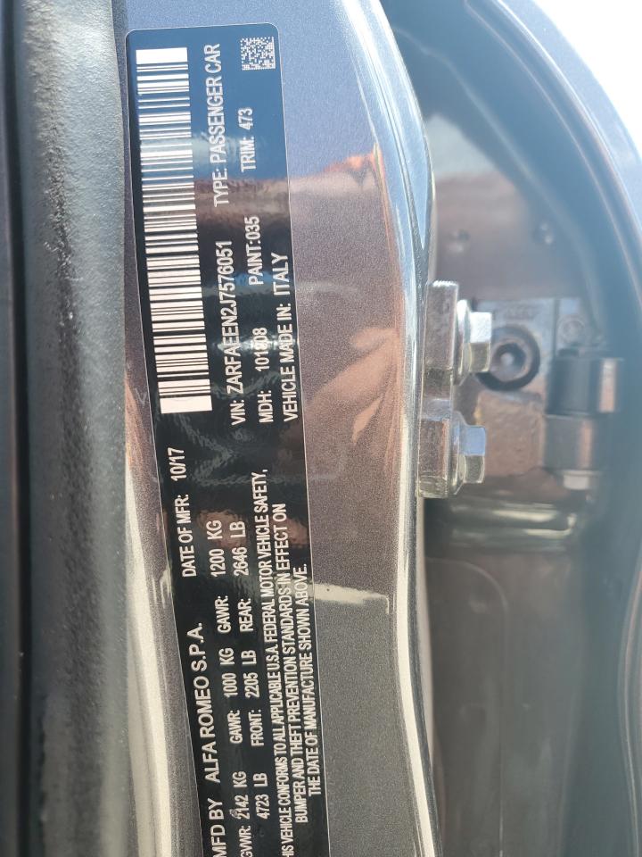 ZARFAEEN2J7576051 2018 Alfa Romeo Giulia Ti Q4