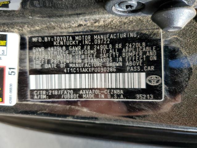 VIN 4T1C11AKXPU090286 2023 Toyota Camry, LE no.13