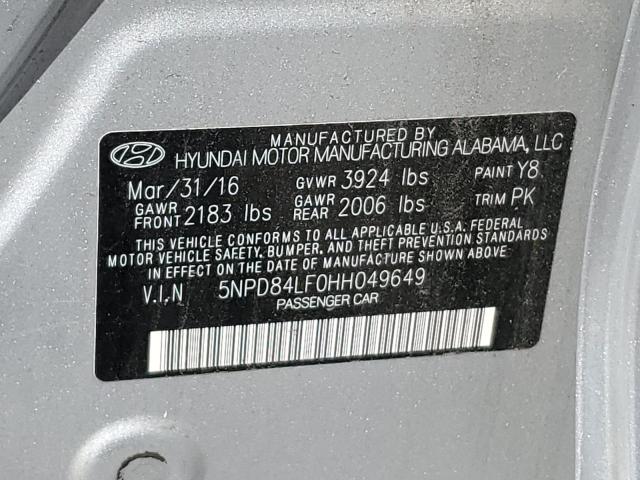 5NPD84LF0HH049649 2017 HYUNDAI ELANTRA - Image 12