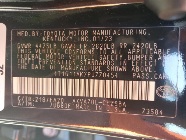 4T1G11AK7PU770454 2023 TOYOTA CAMRY - Image 12