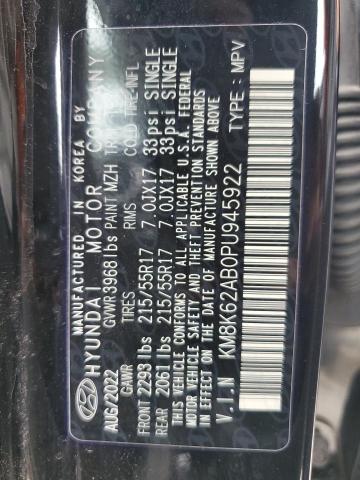 2023 Hyundai Kona Sel VIN: KM8K62AB0PU945922 Lot: 58090664