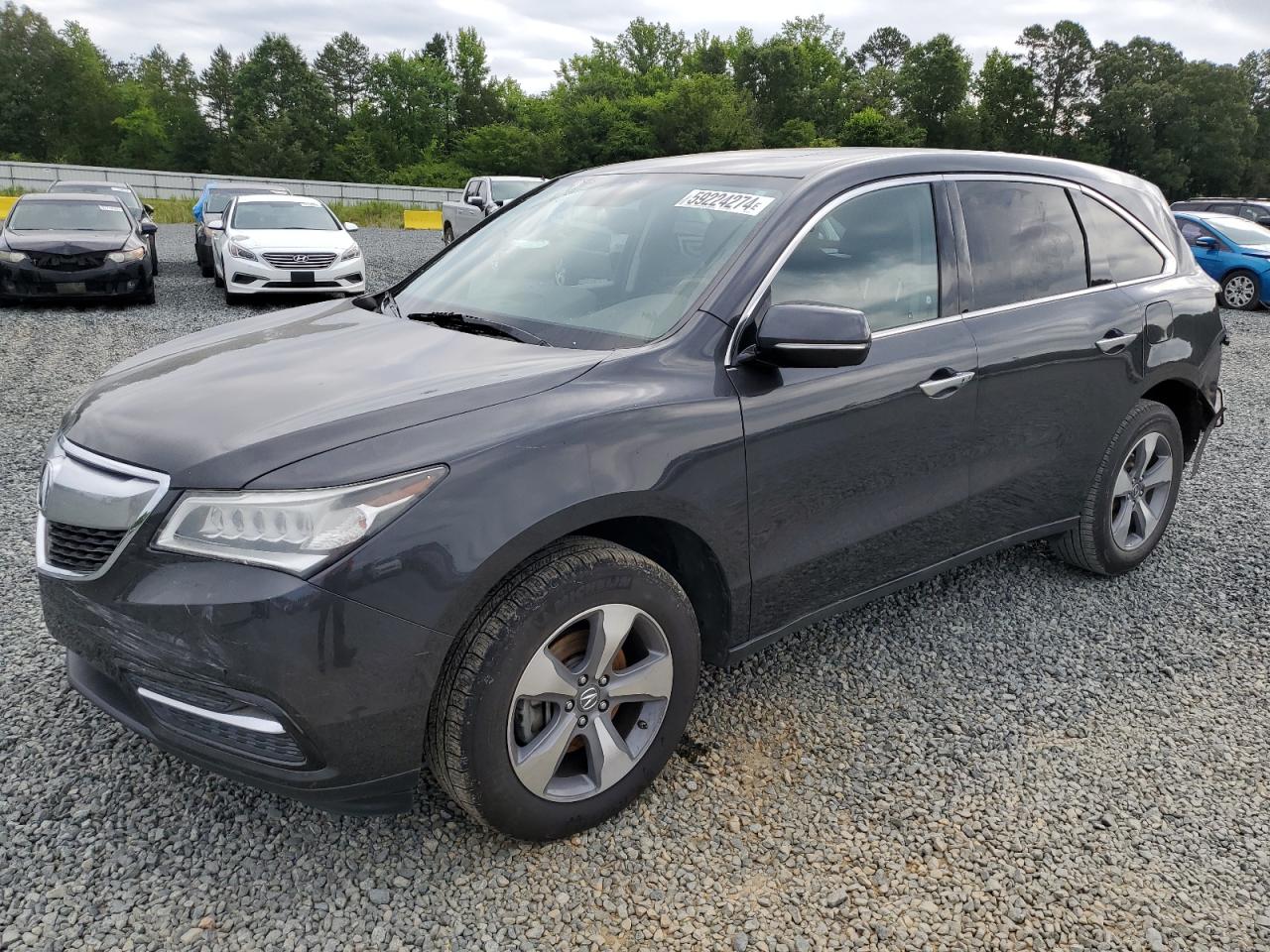 2015 Acura Mdx vin: 5FRYD3H25FB008196