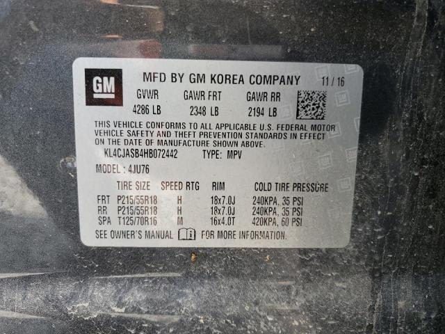 2017 Buick Encore Preferred VIN: KL4CJASB4HB072442 Lot: 59845314