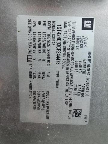 2012 GMC Sierra K3500 Slt VIN: 1GT424C83CF244473 Lot: 57908024