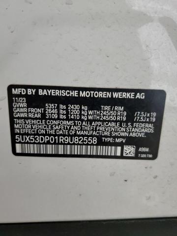 2024 BMW X3 xDrive30I VIN: 5UX53DP01R9U82558 Lot: 57471434