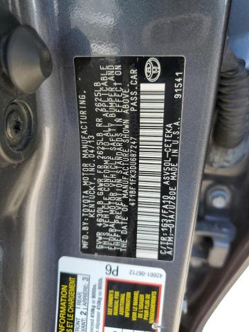 VIN 4T1BF1FK3DU687247 2013 Toyota Camry, L no.12