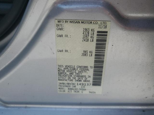 1N4BL4BV3KC149137 2019 NISSAN ALTIMA - Image 12