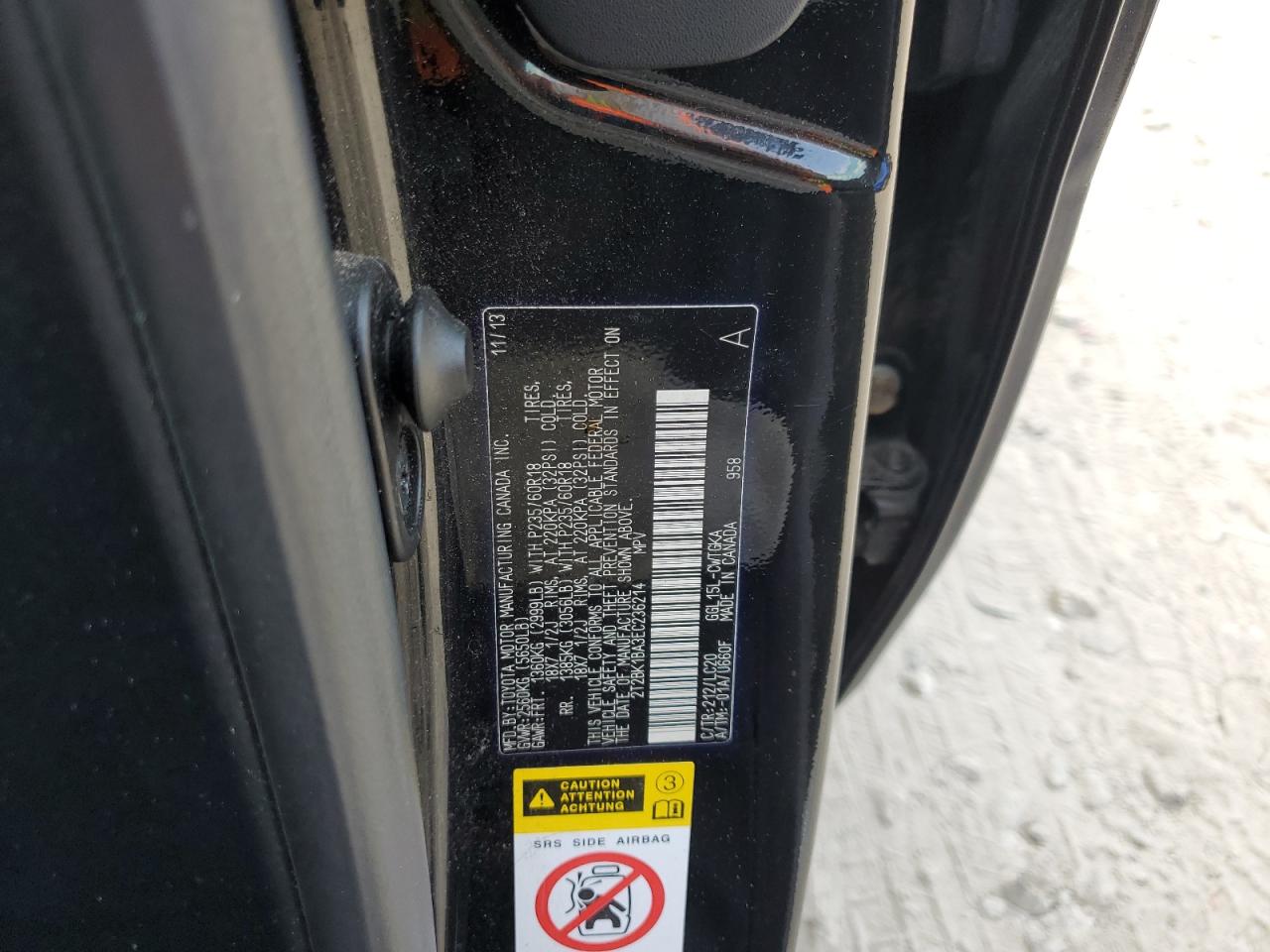 2T2BK1BA3EC236214 2014 Lexus Rx 350 Base