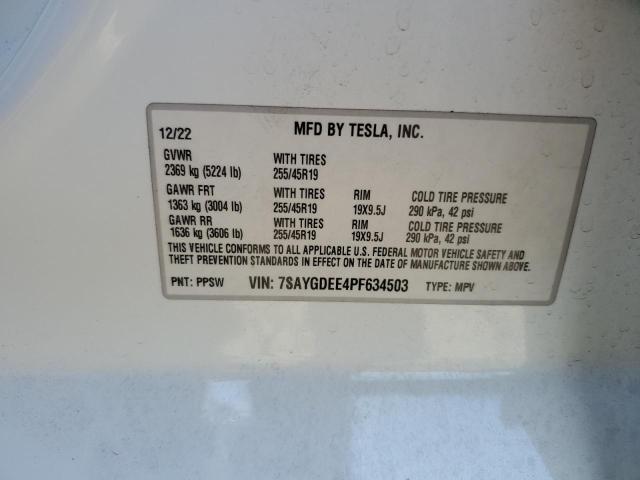 7SAYGDEE4PF634503 2023 TESLA MODEL Y - Image 13