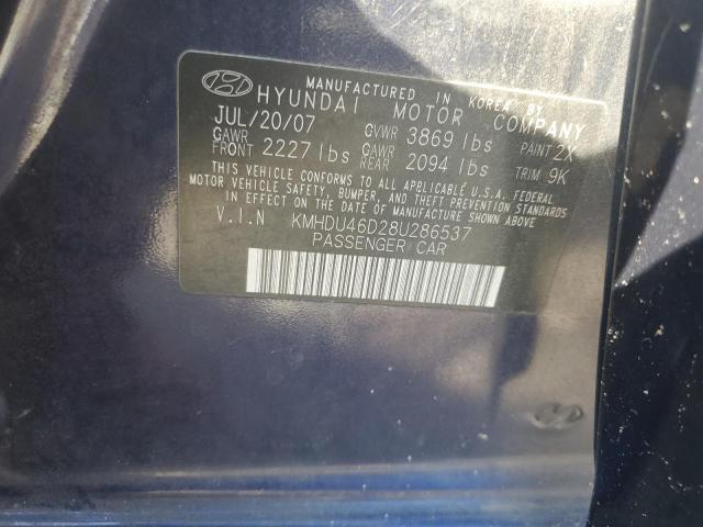 KMHDU46D28U286537 2008 Hyundai Elantra Gls