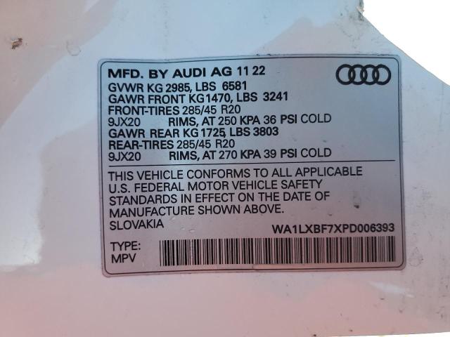 VIN WA1LXBF7XPD006393 2023 Audi Q7, Premium Plus no.13