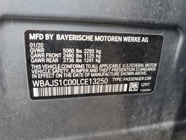 2020 BMW 540 I VIN: WBAJS1C00LCE13250 Lot: 60879014