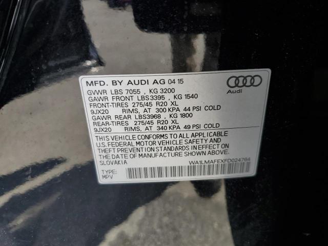 2015 Audi Q7 Tdi Premium Plus VIN: WA1LMAFEXFD024764 Lot: 59899654