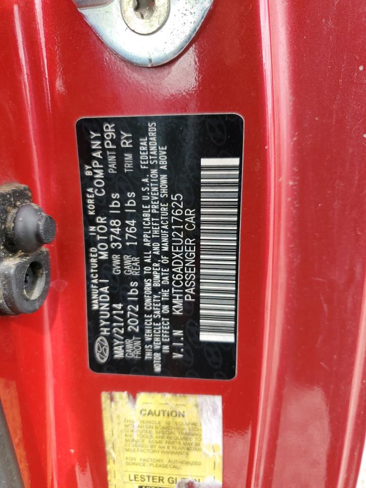 KMHTC6ADXEU217625 2014 Hyundai Veloster