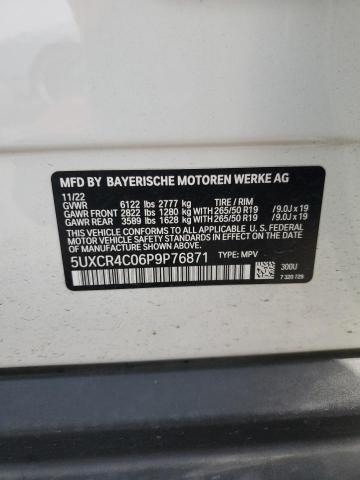 2023 BMW X5 Sdrive 40I VIN: 5UXCR4C06P9P76871 Lot: 57718134