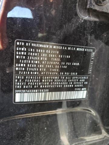 2022 Volkswagen Tiguan Se VIN: 3VV2B7AXXNM156205 Lot: 59089864